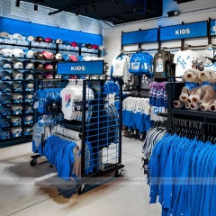 Blue Kids Team Hat Wall Display