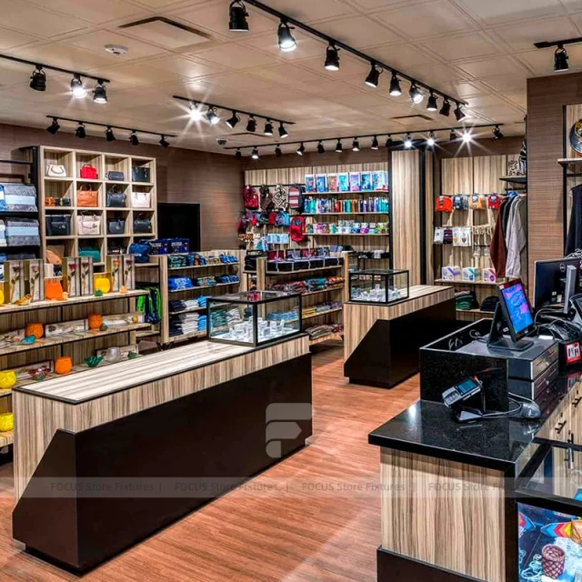 Boutique Gift Apparel Glass Shelving