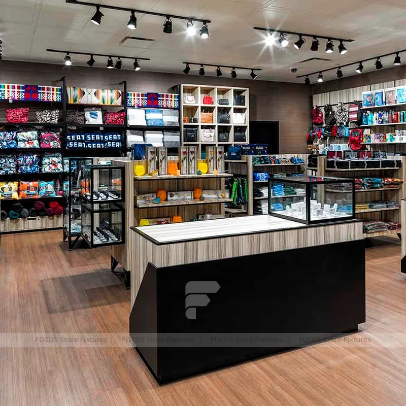 Boutique Gift Apparel Glass Shelving
