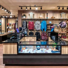 Boutique Gift Apparel Glass Shelving