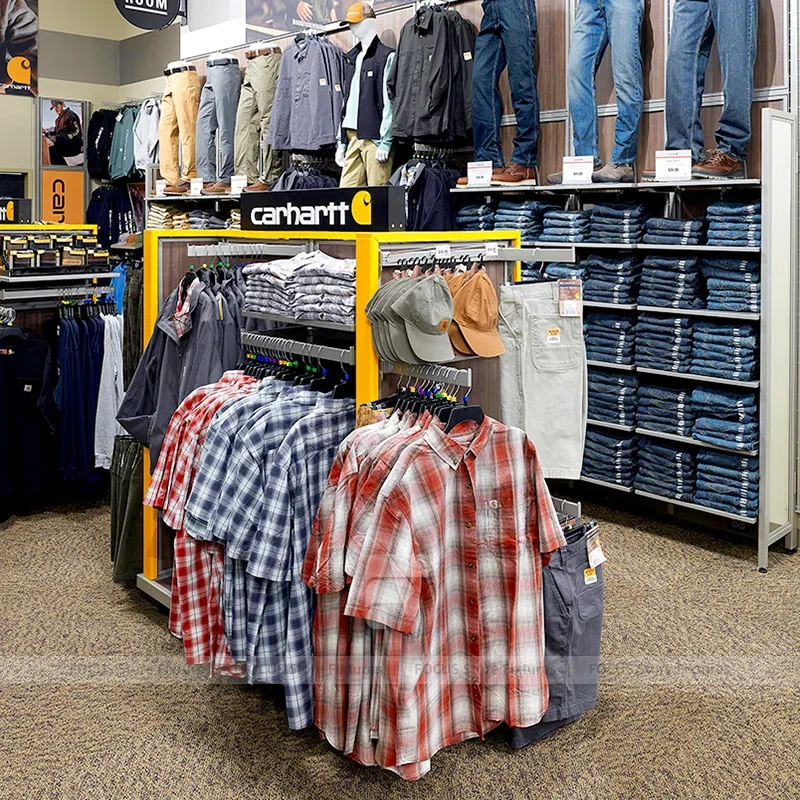 Casual Apparel Denim Table Display