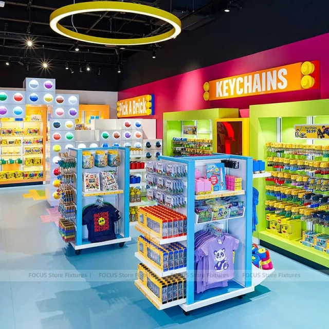 Colorful Souvenir Counter Display