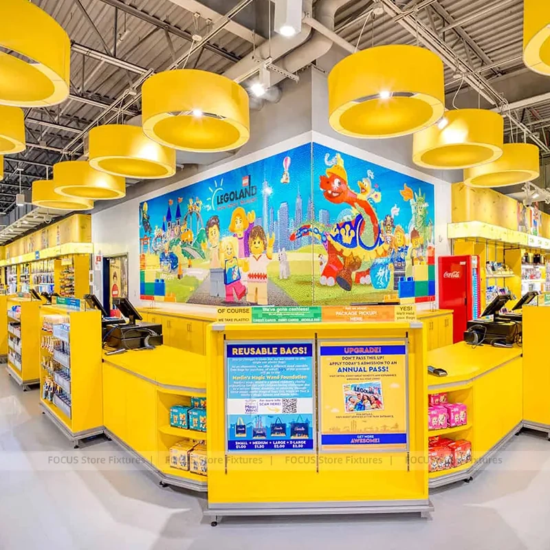 Colorful Souvenir Counter Display