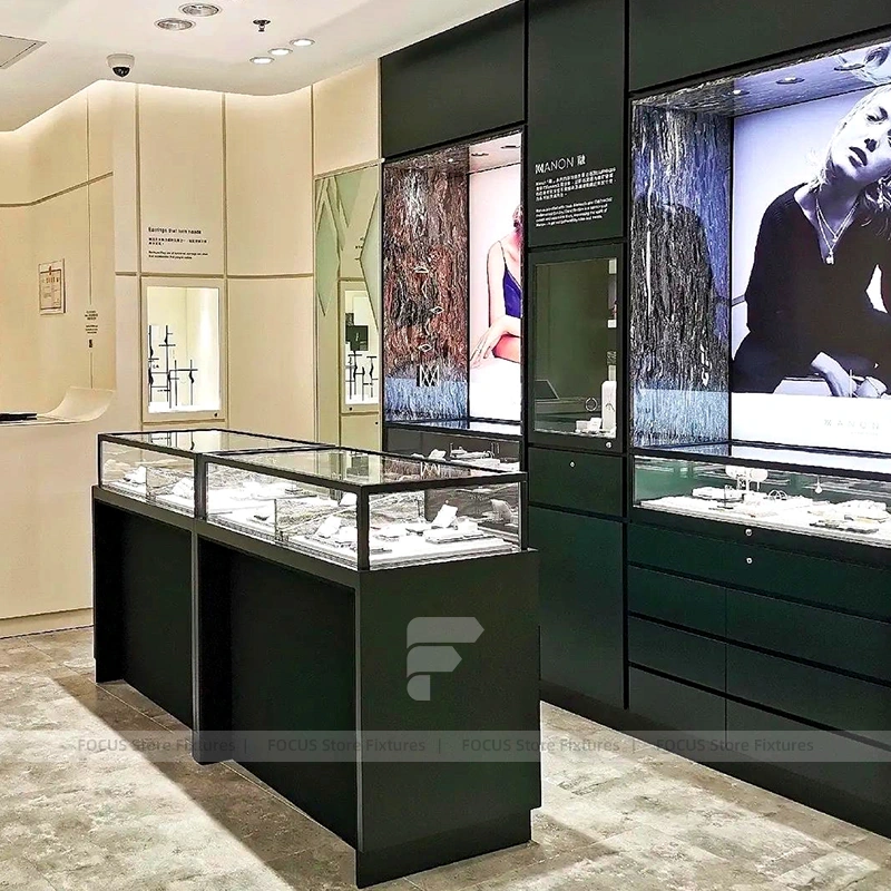 Contemporary Black Jewelry Display Table