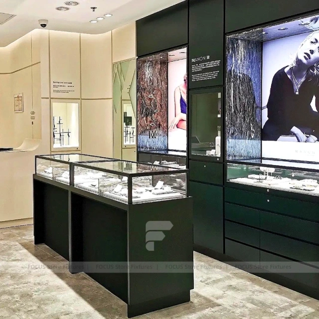Contemporary Black Jewelry Display Table