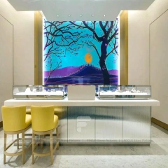 Contemporary Black Jewelry Display Table
