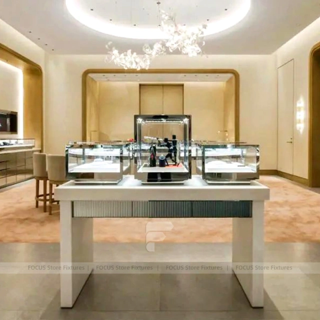 Contemporary Black Jewelry Display Table