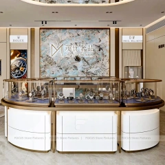 Contemporary Cream Jewelry Feature Wall Display