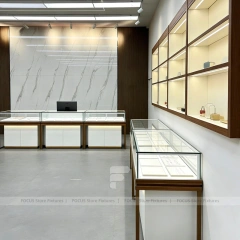 Contemporary White Jewelry Feature Wall Display