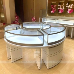 Custom Black Jewelry Display Showcase Set