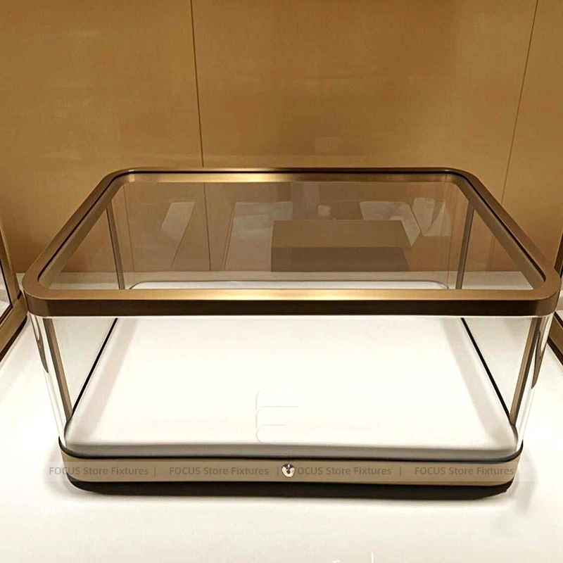 Custom Walnut Jewelry Display Showcase Set