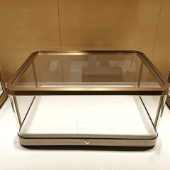 Custom Walnut Jewelry Display Showcase Set