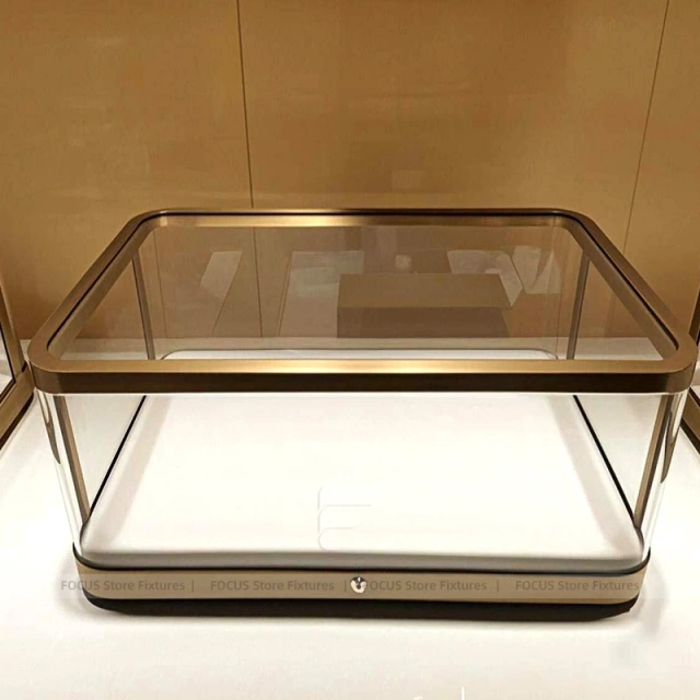 Custom Walnut Jewelry Display Showcase Set