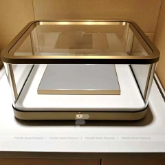 Custom Walnut Jewelry Display Showcase Set