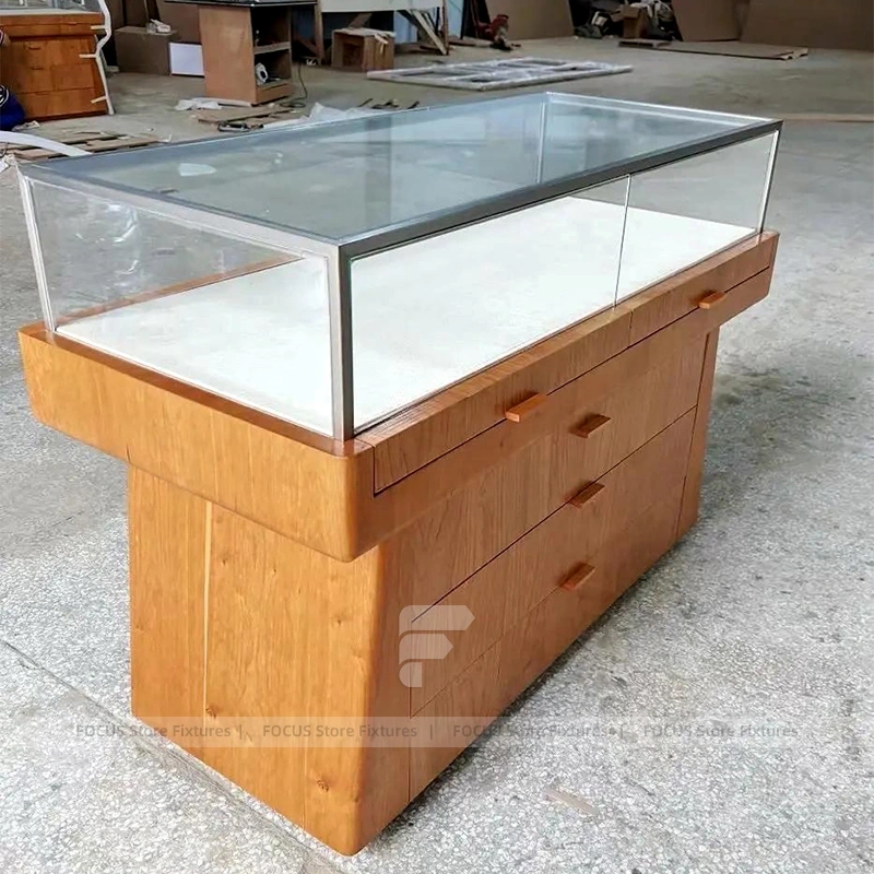 Elegant Cream Jewelry Boutique Cabinet Set