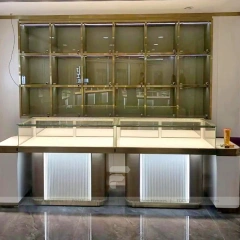 Elegant Cream Jewelry Boutique Feature Wall