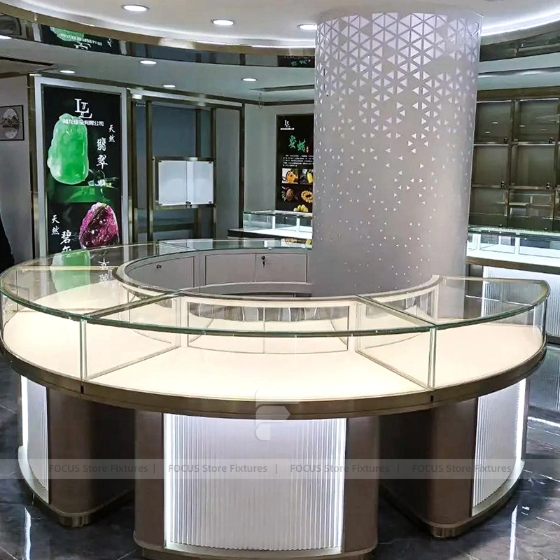 Elegant Cream Jewelry Boutique Feature Wall