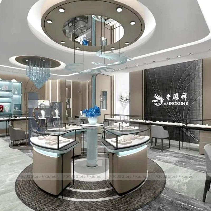 Elegant Marble Accent Jewelry Feature Wall Display