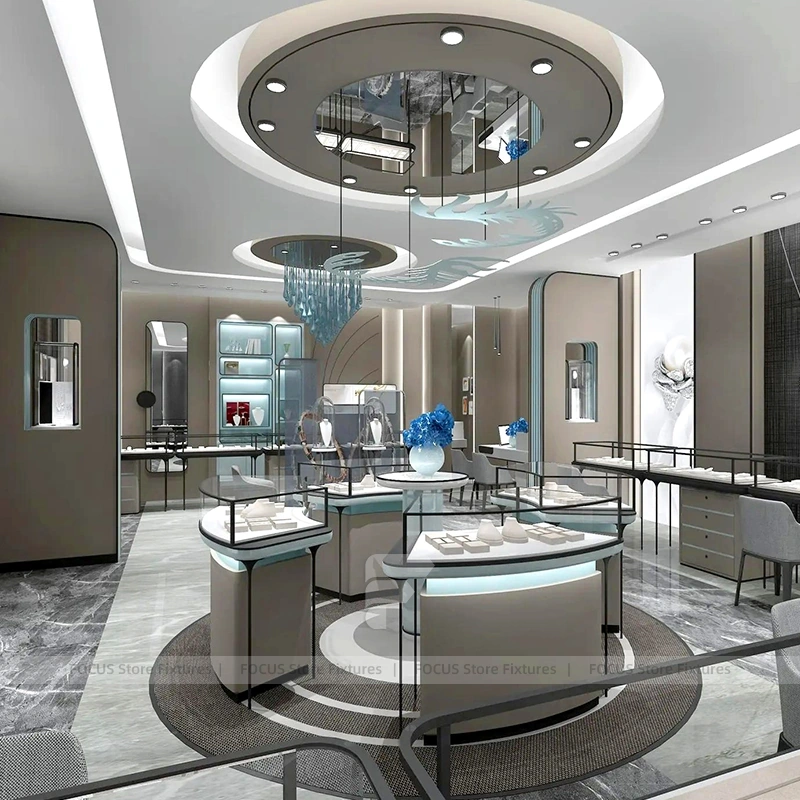 Elegant Marble Accent Jewelry Feature Wall Display