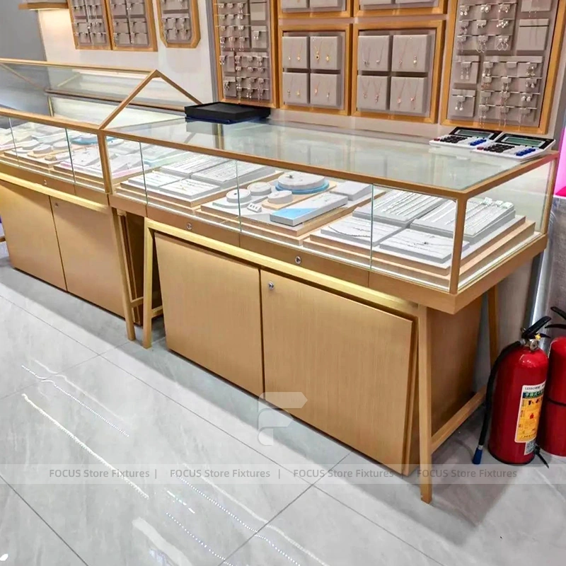 Elegant White Jewelry Boutique Feature Wall