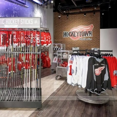 Hockey Stick Wall and Round Display