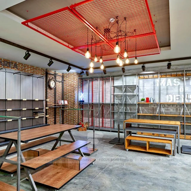 Industrial Denim Wall Table System
