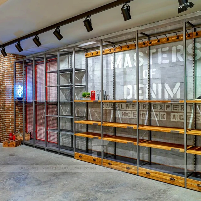 Industrial Denim Wall Table System