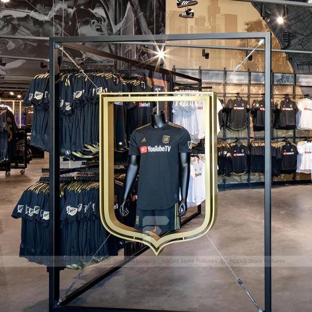 Industrial Fan Shop Apparel Rack