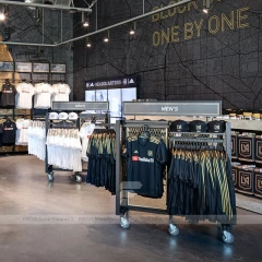 Industrial Fan Shop Apparel Rack
