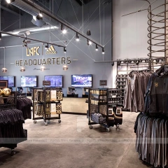 Industrial Fan Shop Apparel Rack
