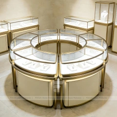 Luxury Beige Jewelry Tower Display Set
