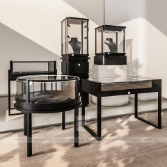 Luxury Beige Jewelry Tower Display Set