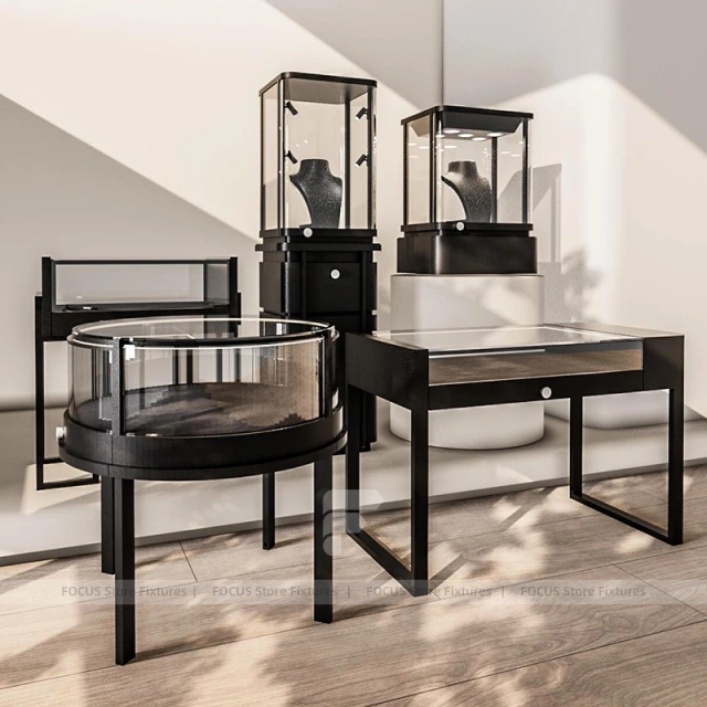 Luxury Beige Jewelry Tower Display Set