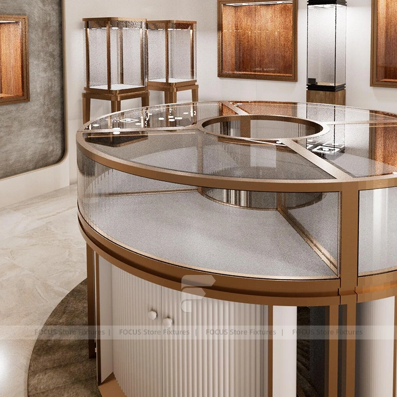 Luxury Beige Jewelry Tower Display Set
