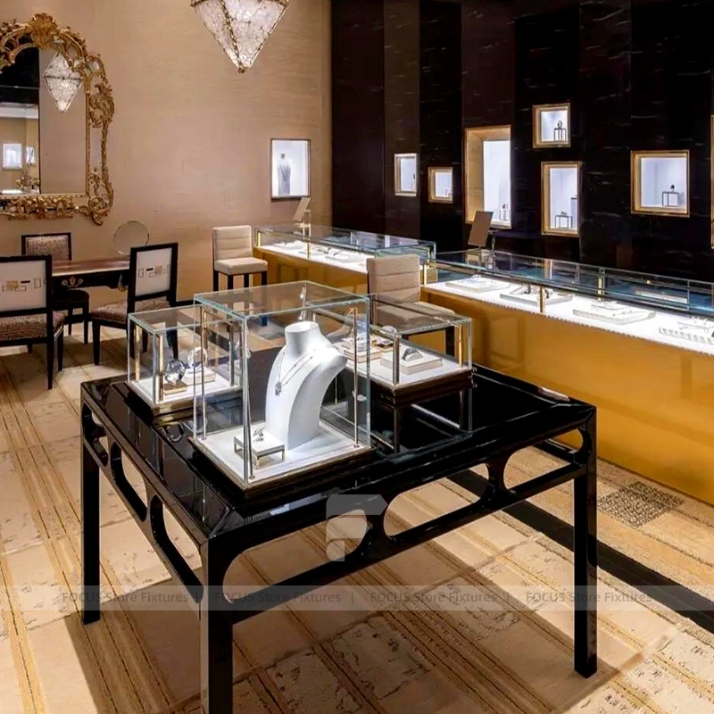 Luxury Cream LED Jewelry Showcase Set Series