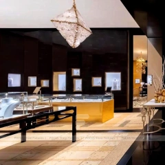 Luxury Cream LED Jewelry Showcase Set Series