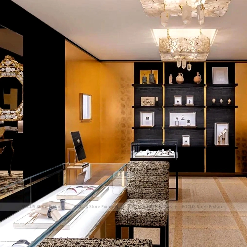 Luxury Cream LED Jewelry Showcase Set Series