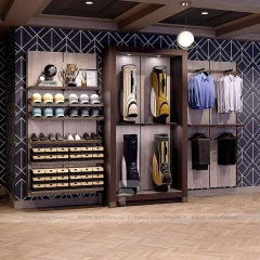 Luxury Golf Apparel Cash Wrap Display