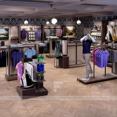 Luxury Golf Apparel Cash Wrap Display