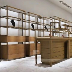 Luxury White Jewelry Fluted Reception Desk