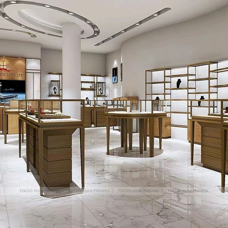 Luxury White Jewelry Fluted Reception Desk