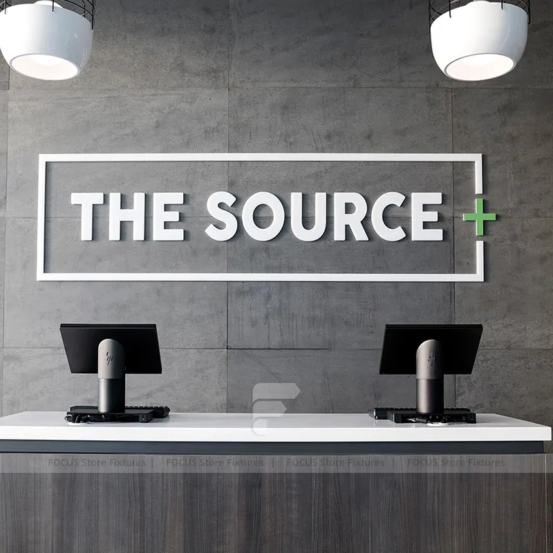 Minimal Electronics Glass Counter Display