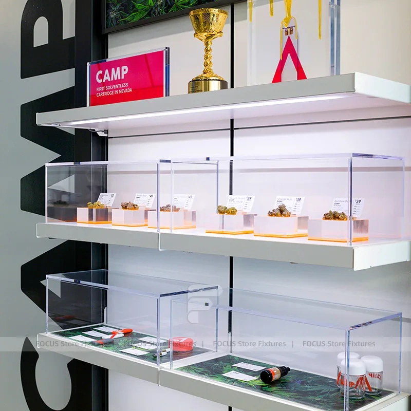 Minimal Electronics Glass Counter Display