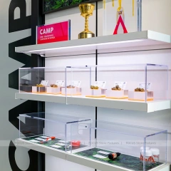 Minimal Electronics Glass Counter Display