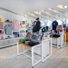 Minimal White Boutique Cabinet Display