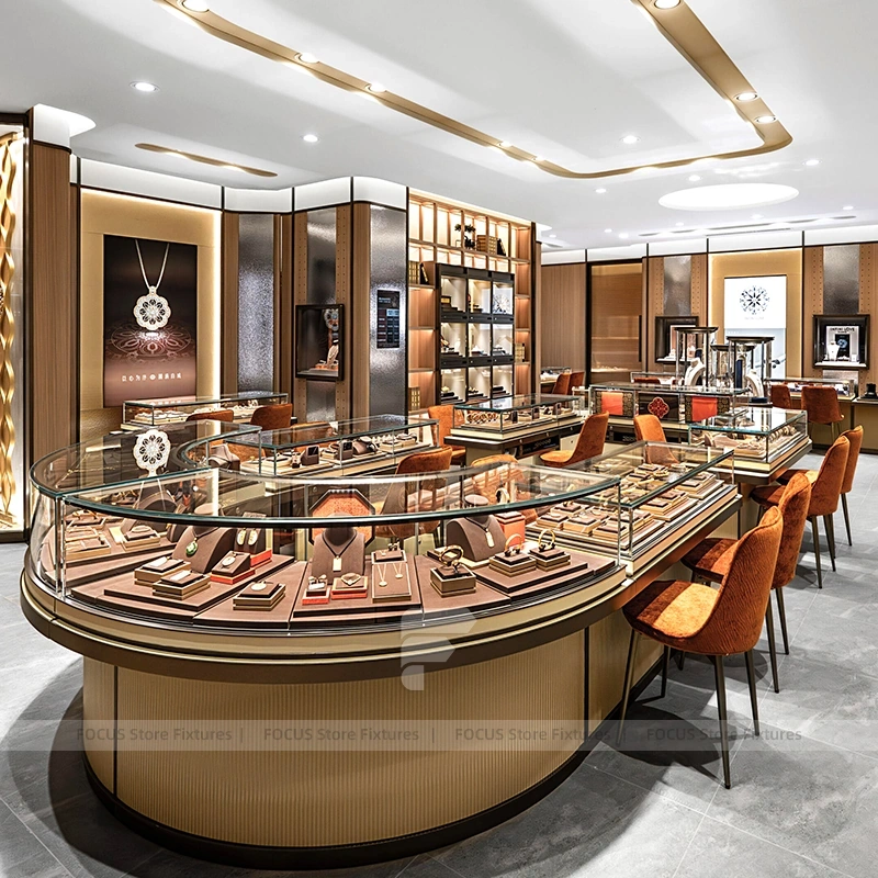 Modern Cream Jewelry Display Showcase Set Series 2
