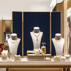 Modern Cream Jewelry Display Showcase Set Series 2
