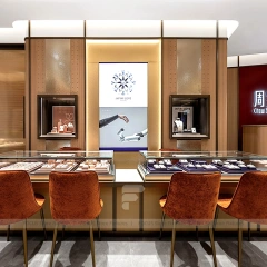 Modern Cream Jewelry Display Showcase Set Series 2