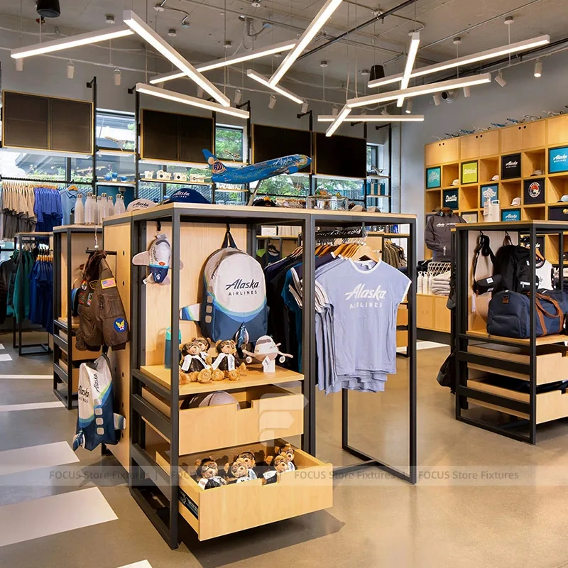 Modern Lifestyle Apparel Cube Display