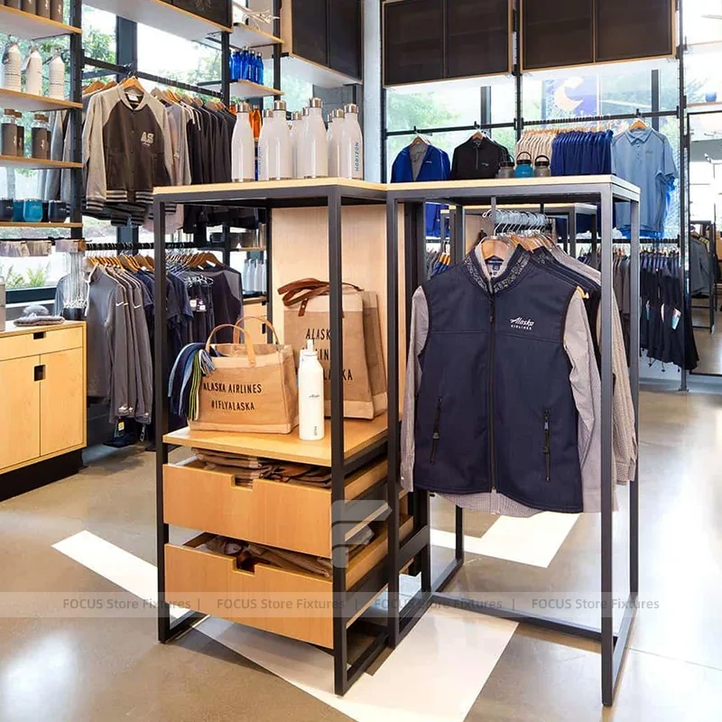 Modern Lifestyle Apparel Cube Display